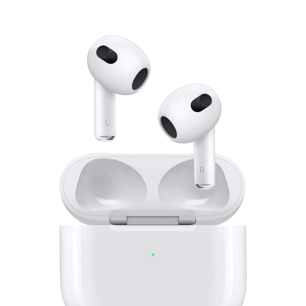 Apple AirPods (3rd generation) with MagSafe Charging Case Earbud Bluetooth Handsfree Ακουστικά με Αντοχή στον Ιδρώτα και Θήκη Φόρτισης Λευκά - Image 1