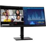 Lenovo ThinkVision P34w-20 Ultrawide IPS Monitor 34" QHD 3440x1440 με Χρόνο Απόκρισης 4ms GTG