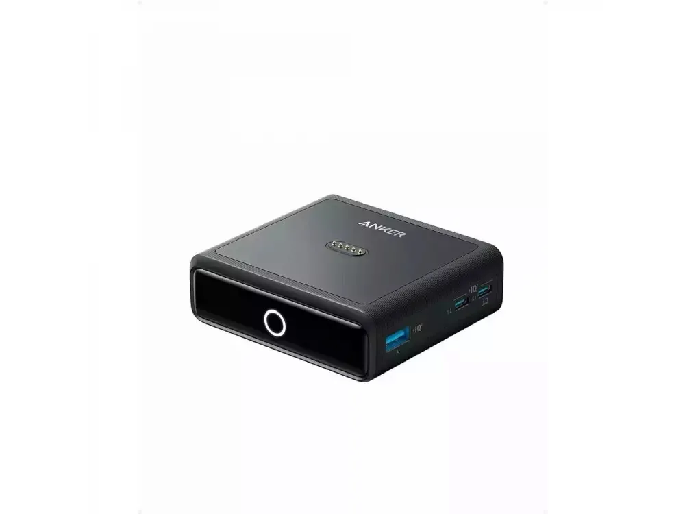 Anker Βάση Φόρτισης με Θύρα USB-A και 2 Θύρες USB-C 100W Power Delivery σε Μαύρο χρώμα (Prime) - Image 1