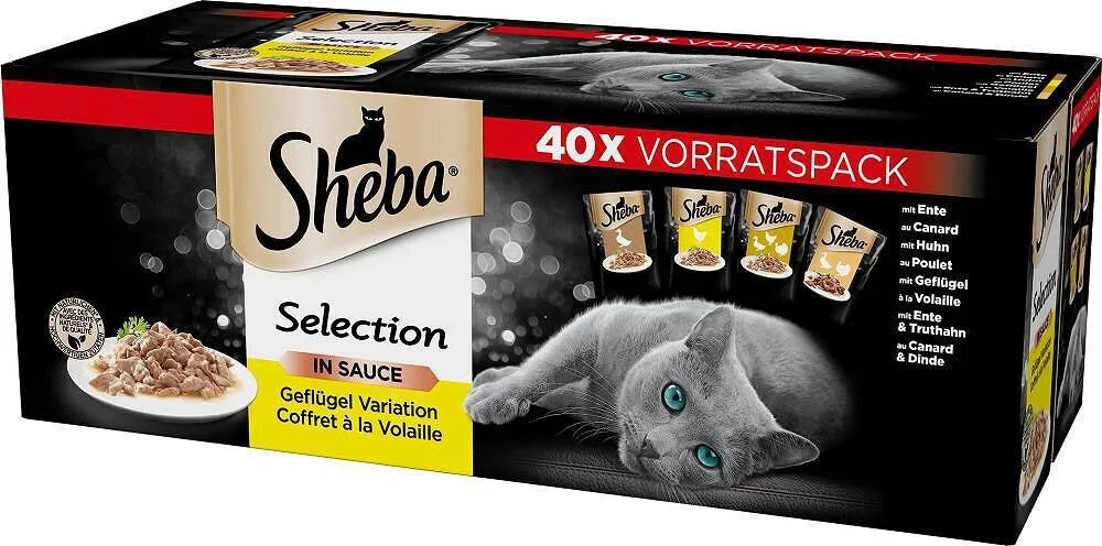 20240320101304_sheba_selection_select_slices_ygri_trofi_gia_ilikiomeni_gata_me_poulerika_choris_glouteni_40x85gr Sheba Selection Select Slices Υγρή Τροφή για Ηλικιωμένες Γάτες σε Φακελάκι με Πουλερικά χωρίς Γλουτένη 40x85gr - Image 1