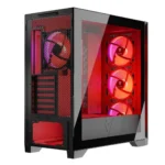 Modecom Volcano Expanse S Apex ARGB Midi Tower Κουτί Υπολογιστή με Πλαϊνό Παράθυρο Μαύρο