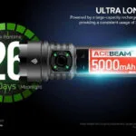 Acebeam Επαναφορτιζόμενος Φακός LED IP68 με Μέγιστη Φωτεινότητα 4500lm ACE-033