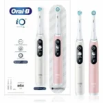 Oral-B iO Series 6 Ηλεκτρική Οδοντόβουρτσα με Χρονομετρητή και Αισθητήρα Πίεσης Duo Pack White/Pink