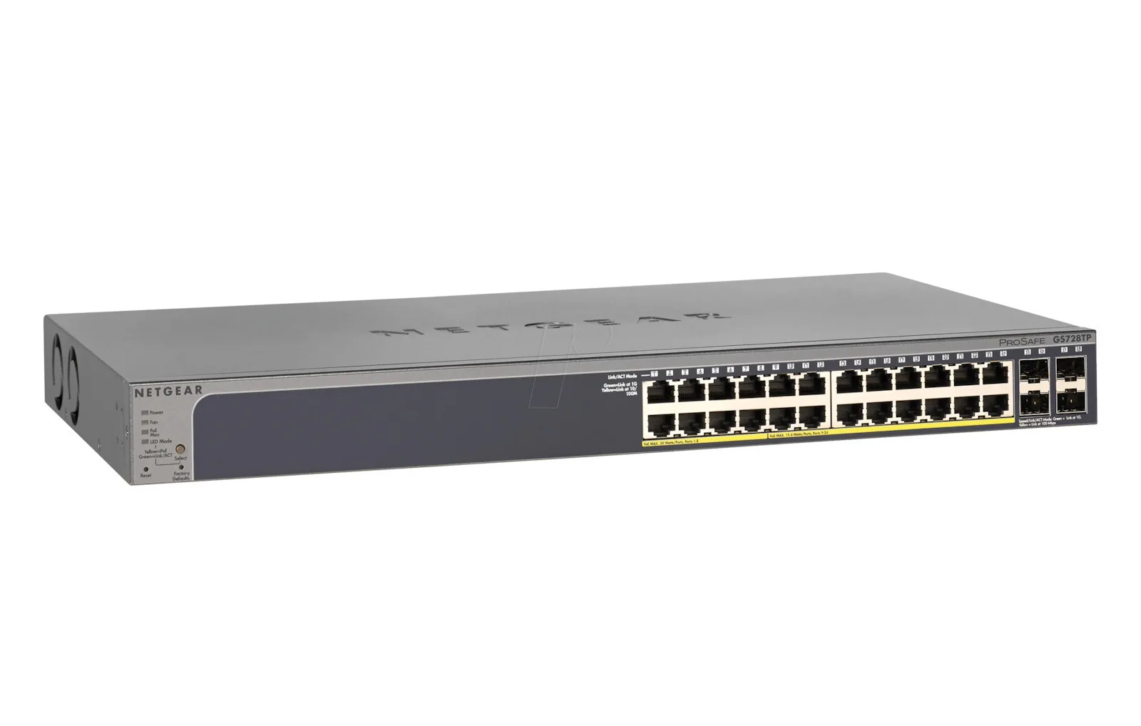 NetGear GS728TP v3 Managed L2 PoE+ Switch με 24 Θύρες Gigabit (1Gbps) Ethernet και 4 SFP Θύρες - Image 1