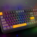 Genesis Thor 230 TKL Gaming Μηχανικό Πληκτρολόγιο Tenkeyless με Outemu Red διακόπτες και RGB φωτισμό (Αγγλικό US) Anchor Gray Positive