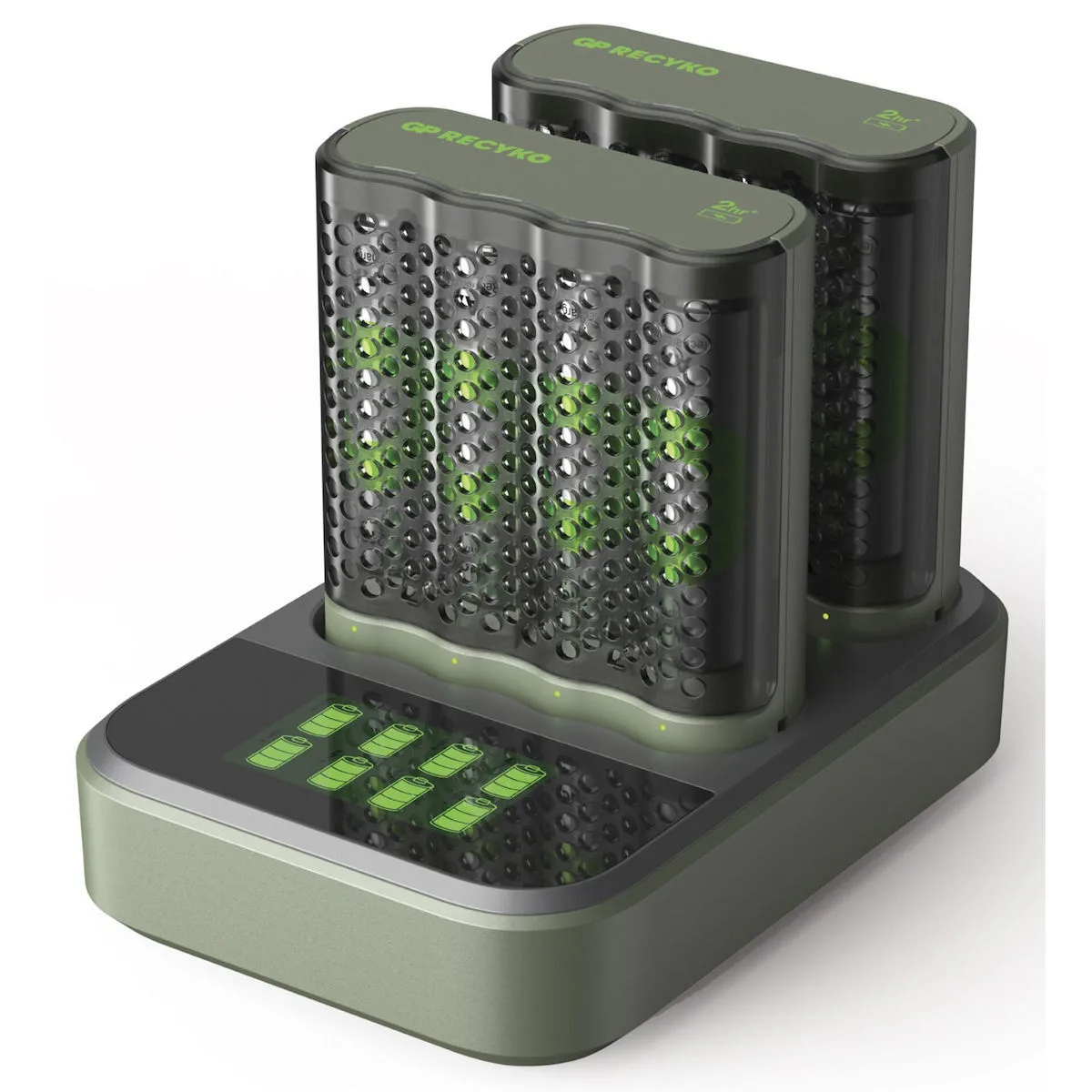 20240327143109_gp_batteries_recyko_m452_fortistis_8_mpatarion_ni_mh_megethous_aa GP Batteries ReCyko M452 Φορτιστής 8 Μπαταριών Ni-MH Μεγέθους AA - Image 1