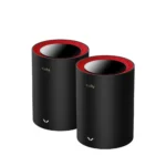 Cudy M3000 v2 WiFi Mesh Network Access Point Wi‑Fi 6 Dual Band (2.4 & 5GHz) σε Διπλό Kit Μαύρο