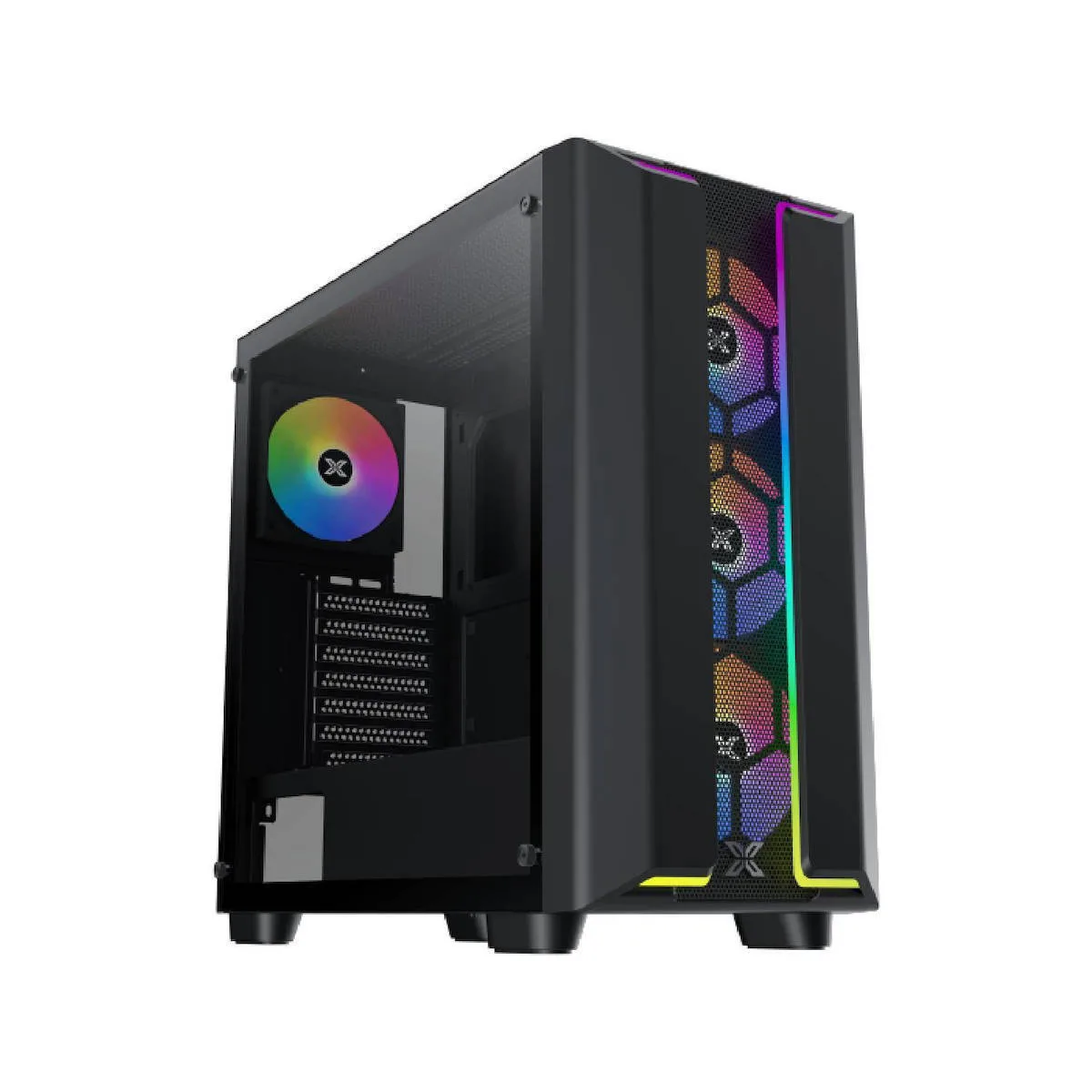 20240328140954_xigmatek_gaming_y_pro_kouti_ypologisti_me_plaino_parathyro_kai_rgb_fotismo_mayro Xigmatek Gaming Y Pro Midi Tower Κουτί Υπολογιστή με Πλαϊνό Παράθυρο και RGB Φωτισμό Μαύρο - Image 1