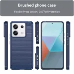 Hurtel Carbon Back Cover Σιλικόνης Μπλε (Redmi Note 13 Pro 4G / Poco M6 Pro 4G) HU-9145576285312