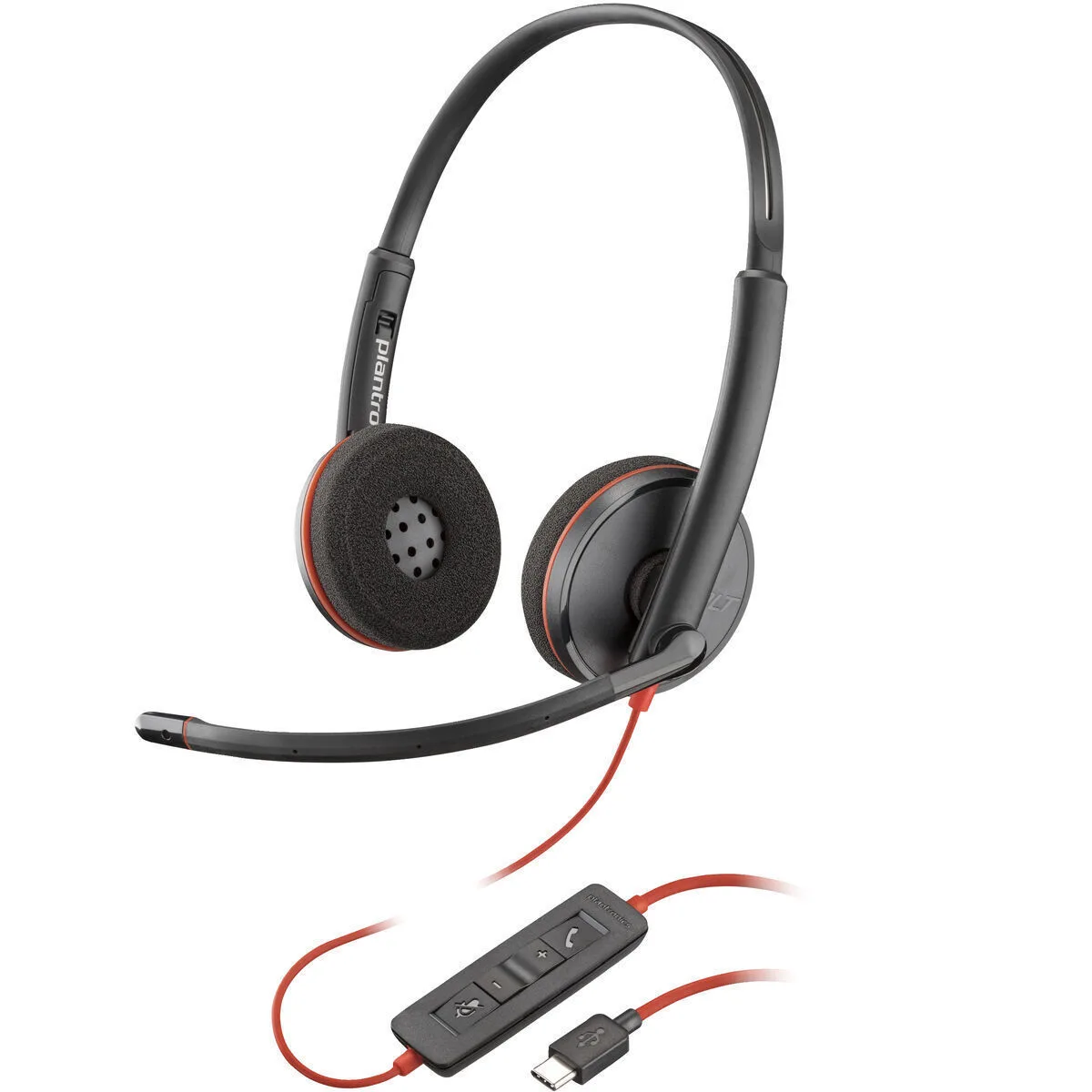 Poly Blackwire 3220 On Ear Multimedia Ακουστικά με μικρόφωνο και σύνδεση USB-A / USB-C - Image 1