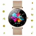Manta Alexa 43mm Smartwatch με Παλμογράφο (Χρυσό)