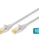 Digitus S/FTP Cat.6a Καλώδιο Δικτύου Ethernet 0.5m Γκρι 10τμχ DK-1644-A-005-10