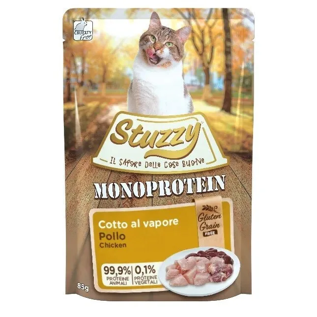 20240403131918_stuzzy_ygri_trofi_gia_gata_me_kotopoulo_85gr Stuzzy Monoprotein Υγρή Τροφή για Ενήλικες Γάτες σε Φακελάκι με Κοτόπουλο χωρίς Σιτηρά & Γλουτένη 85gr - Image 1