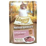 Stuzzy Monoprotein Υγρή Τροφή για Ενήλικες Γάτες σε Φακελάκι με Ζαμπόν χωρίς Γλουτένη 85gr