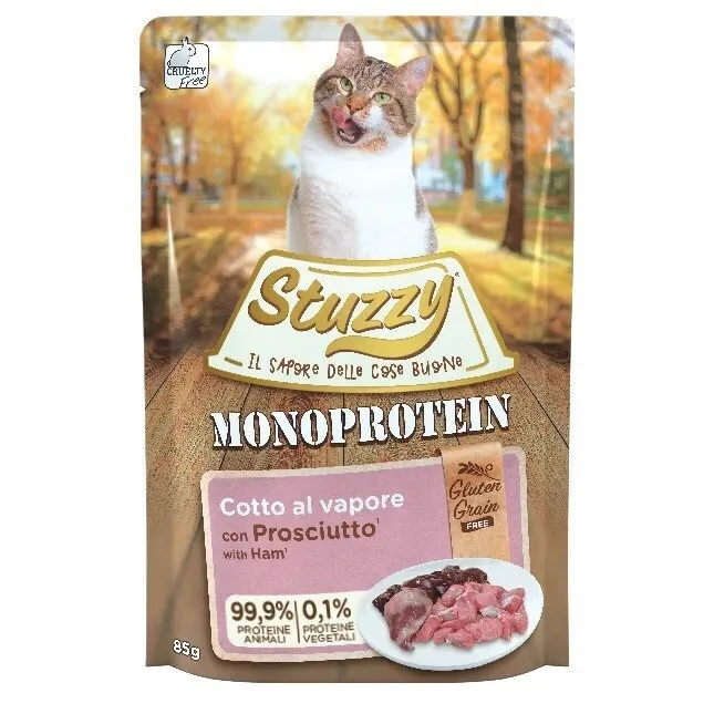20240403131918_stuzzy_ygri_trofi_gia_gata_me_zampon_85gr Stuzzy Monoprotein Υγρή Τροφή για Ενήλικες Γάτες σε Φακελάκι με Ζαμπόν χωρίς Γλουτένη 85gr - Image 1