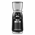 Smeg CGF11BLEU Ηλεκτρικός Μύλος Καφέ 150W με Χωρητικότητα 350gr και 30 Επίπεδα Άλεσης Μαύρος