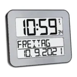 TFA Επιτραπέζιο Ψηφιακό Ρολόι Ασημί 60.4512.54