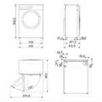 Smeg Πλυντήριο Ρούχων 5kg 1000 Στροφών LBW50CIT