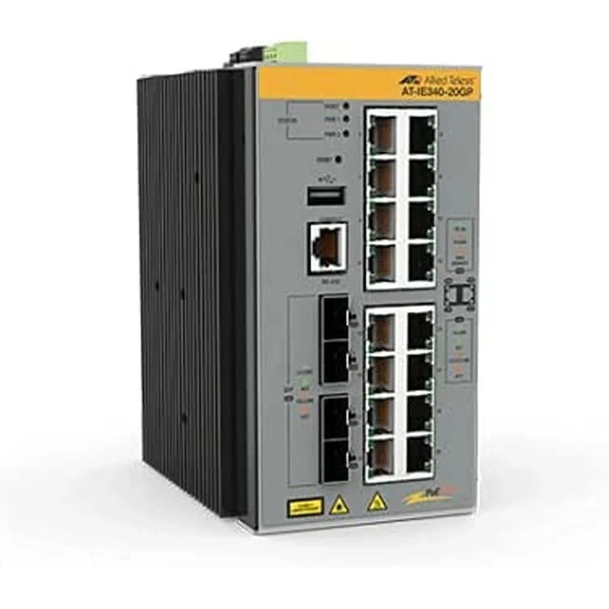 Allied Telesis AT-IE340-20GP-80 Managed L3 PoE+ Switch με 16 Θύρες Gigabit (1Gbps) Ethernet και 4 SFP Θύρες - Image 1
