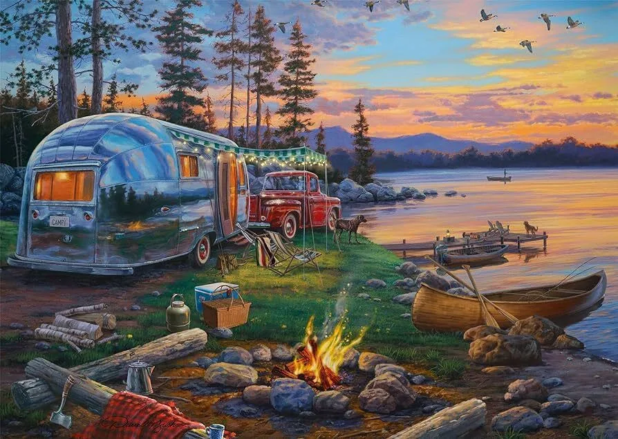 20240409105840_c4a7f9a4 Παζλ Schmidt Bush Campfire Paradise 1000τεμ - Image 1