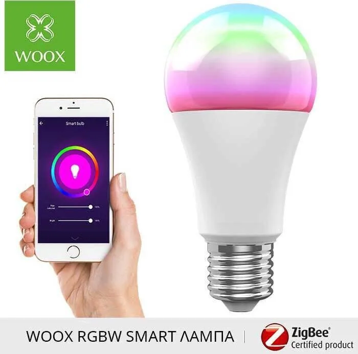 20240409121903_e4128fd8 Woox Smart Λάμπα LED 10W για Ντουί E27 RGB 806lm R9077 - Image 1