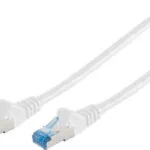 S/FTP Cat.6a Καλώδιο Δικτύου Ethernet 0.5m Λευκό 1τμχ (75711-0.5W)