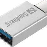 Sandberg Usb 3.0 Dongle Μετατροπέας USB-C male σε USB-C male Λευκό 1τμχ