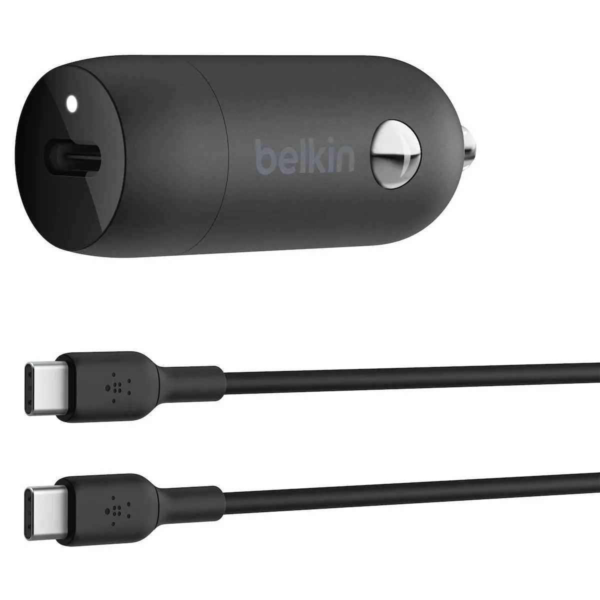 20240410170915_belkin_fortistis_aytokinitou_kafe_grigoris_fortisis_me_thyres_1xusb_1xtype_c_mazi_me_kalodio_type_c_cca004bt1mbk_b6 Belkin Φορτιστής Αυτοκινήτου 30W Γρήγορης Φόρτισης με μία Θύρα: 1xType-C μαζί με Καλώδιο Type-C Καφέ Χρώμα CCA004BT1MBK-B6 - Image 1