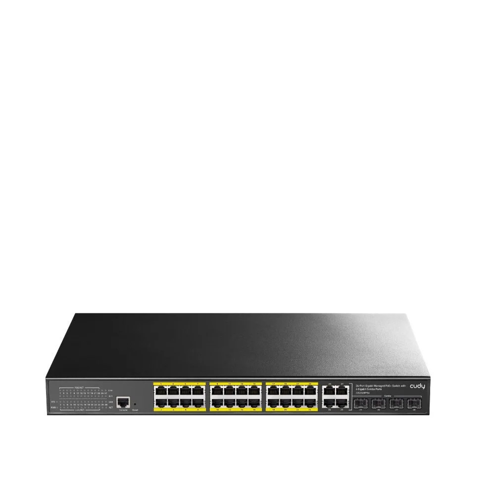 Cudy GS2028PS4 Managed L2 PoE+ Switch με 24 Θύρες Gigabit (1Gbps) Ethernet - Image 1