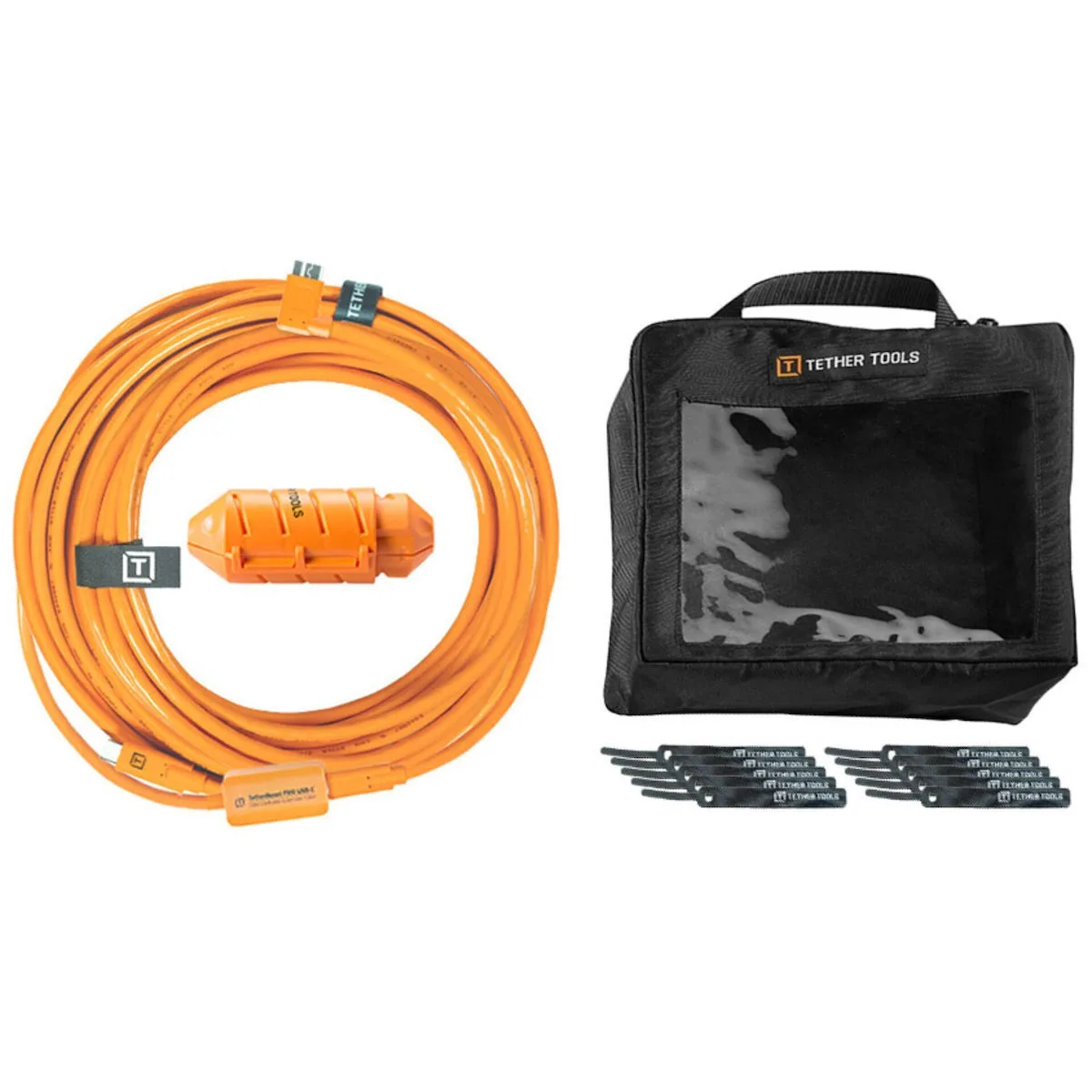 Tether Tools USB 2.0 Cable USB-C male - USB-C Πορτοκαλί 9.4m CUC31RB-ORG - Image 1
