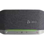 Poly Sync 20-M Microsoft Teams Certified Ηχείο Bluetooth με Διάρκεια Μπαταρίας έως 20 ώρες Ασημί