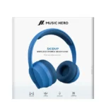 SBS Music Hero Skidup Ασύρματα Bluetooth On Ear Ακουστικά με 20 ώρες Λειτουργίας Μπλε