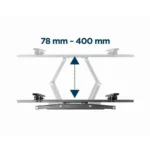 Gembird WM-70ST-01 Βάση Τηλεόρασης Τοίχου έως 70" και 35kg Μαύρο