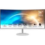 MSI PRO MP341CQWDE Ultrawide VA Curved Gaming Monitor 34" QHD 3440x1440 με Χρόνο Απόκρισης 4ms GTG