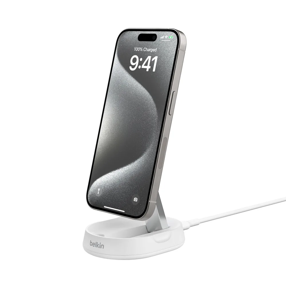 Belkin Ασύρματος Φορτιστής Qi2 15W Λευκός (BoostCharge) - Image 1