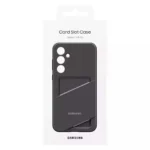Samsung Back Cover Σιλικόνης / Πλαστικό με Υποδοχή για Κάρτες Μαύρο (Galaxy A35) EF-OA356TBEGWW