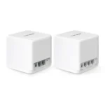 Mercusys Halo H60X v1 WiFi Mesh Network Access Point Wi‑Fi 6 Dual Band (2.4 & 5GHz) σε Διπλό Kit Λευκό