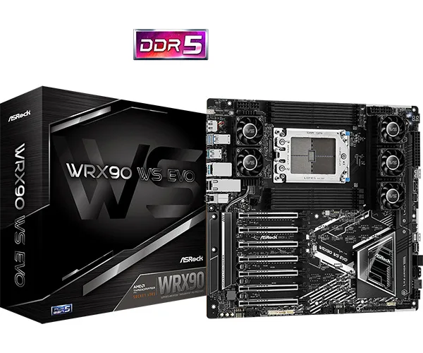 ASRock WRX90 WS Evo Motherboard SSI EEB με AMD TR5 Socket 90-MXBMH0-A0UAYZ - Image 1
