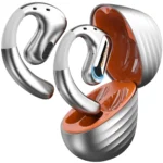 OneOdio OpenRock Pro In-ear Bluetooth Handsfree Ακουστικά με Αντοχή στον Ιδρώτα και Θήκη Φόρτισης Ασημί