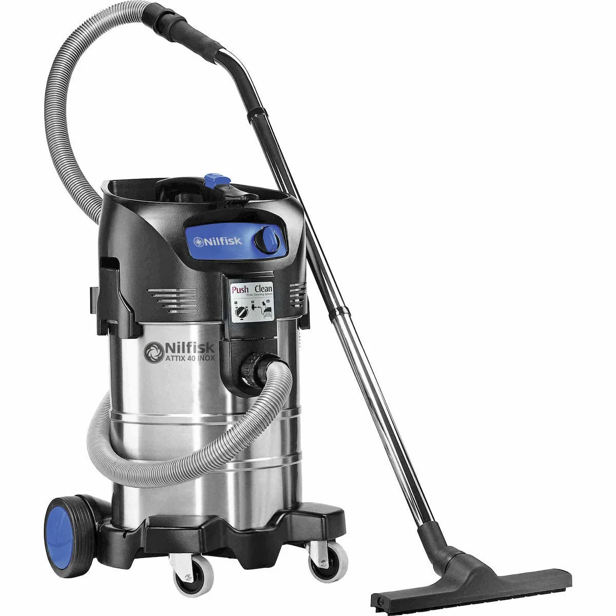 Nilfisk Alto Attix 40-01 PC Σκούπα Υγρών / Στερεών 1500W με Ανοξείδωτο Κάδο 37lt - Image 1