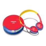 Lenco Φορητό Ηχοσύστημα CD-021KIDS με CD σε Κόκκινο Χρώμα