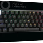 Logitech PRO X 60 Ασύρματο Οπτικό Gaming Πληκτρολόγιο 60% με GX Brown διακόπτες και RGB φωτισμό (International English)