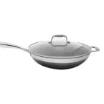 Kohersen Wok από Αλουμίνιο Με Καπάκι 32cm