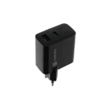 Natec Φορτιστής Χωρίς Καλώδιο GaN με Θύρα USB-A και Θύρα USB-C 65W Power Delivery Μαύρος (NUC-2145)