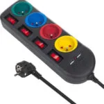 Maclean Energy Πολύπριζο 4 Θέσεων με 2 USB-A και Καλώδιο 1.5m MCE229 B