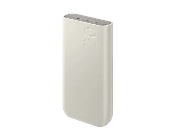 20240425153901_29f671f1 Samsung P4520 Power Bank 20000mAh 45W με 3 Θύρες USB-C Power Delivery Μπεζ - Image 1