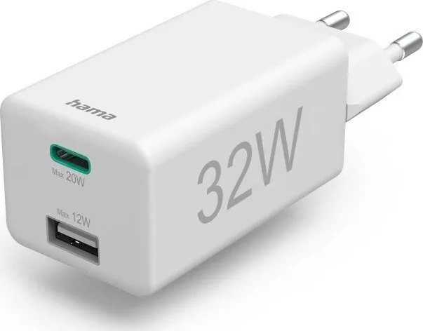 HAMA Φορτιστής Χωρίς Καλώδιο 32W Power Delivery Λευκός (00201691) - Image 1
