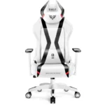 Diablo X-Horn 2.0 King Καρέκλα Gaming Δερματίνης με Ρυθμιζόμενα Μπράτσα Λευκή