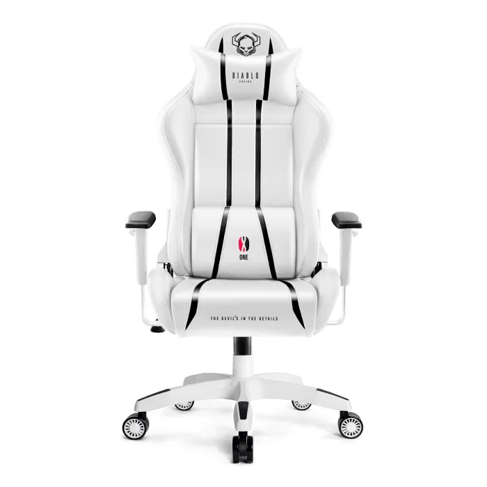 20240426164841_f3600ec9 Diablo X-One 2.0 King Size Καρέκλα Gaming Δερματίνης με Ρυθμιζόμενα Μπράτσα Λευκή - Image 1