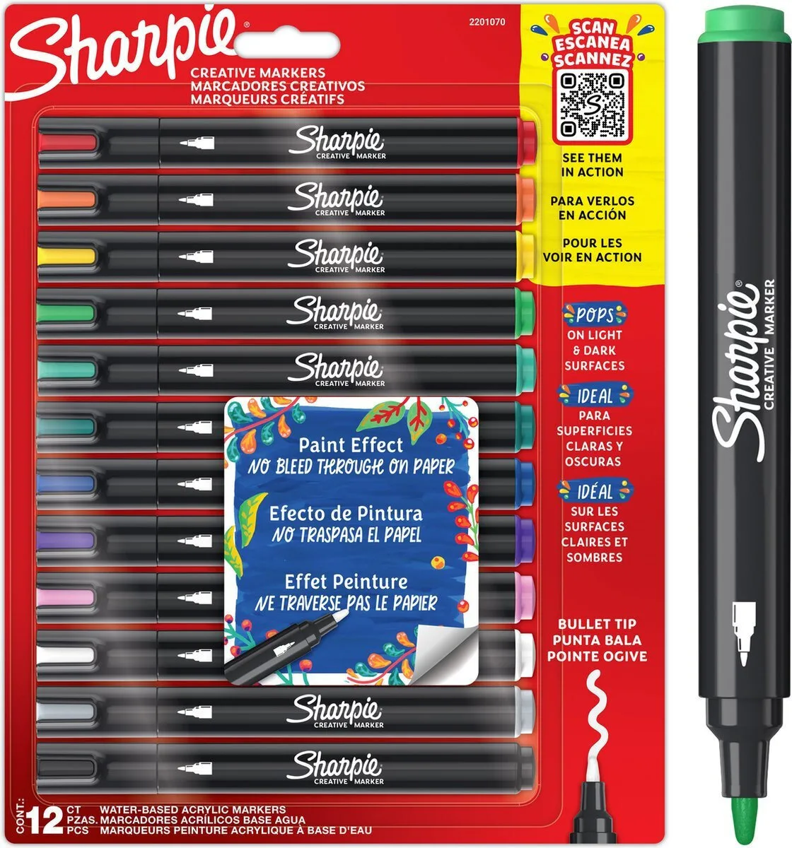 20240430133304_sharpie_akrylikoi_markadoroi_acrylic_markers_12tmch_1704_8012 Sharpie Ακρυλικοί Μαρκαδόροι Acrylic Markers Σετ 12τμχ 1704.8012 - Image 1